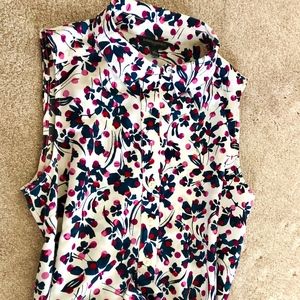 NWOT Banana Republic Floral Print Shirtdress